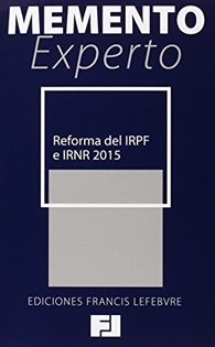 Books Frontpage Memento Experto Reforma del IRPF 2015