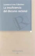 Front pageLa insuficiencia del discurso racional