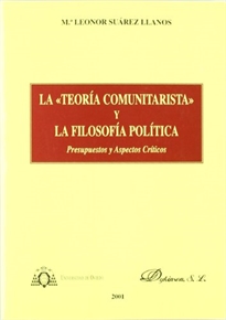 Books Frontpage La "teoría comunitarista" y la filosofía política