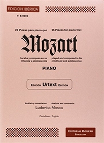 Books Frontpage 25 piezas que Mozart tocaba y compuso en su infanc