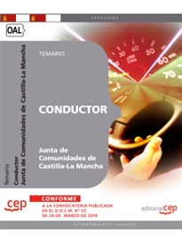 Books Frontpage Conductor. Junta de Comunidades de Castilla-La Mancha. Temario