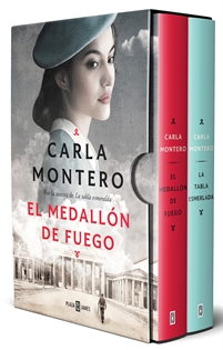 Books Frontpage Pack Carla Montero con: El medallón de fuego | La tabla esmeralda