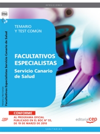 Books Frontpage Facultativos Especialistas Servicio Canario de Salud. Temario y Test Común