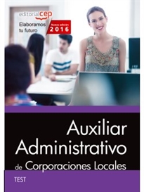 Books Frontpage Auxiliar Administrativo de Corporaciones Locales. Test