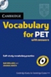 Front pageCambridge Vocabulary for PET with Answers and Audio CD
