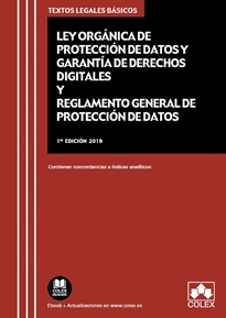 Books Frontpage Ley Orgánica de Protección de Datos Personales y garantía de los derechos digitales y Reglamento General de Protección de Datos