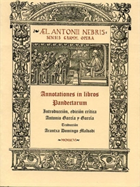Books Frontpage Annotationes in libros Pandectarum. Edición crítica de Antonio García y García