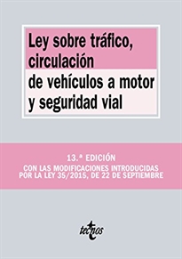 Books Frontpage Ley sobre Tráfico, Circulación de Vehículos a Motor y Seguridad Vial