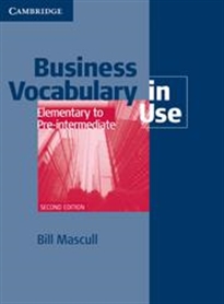Books Frontpage Business Vocabulary in Use Elementary to Pre-intermediate with Answers 2nd Edition