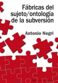 Books Frontpage Fábricas del sujeto / ontología de la subversión