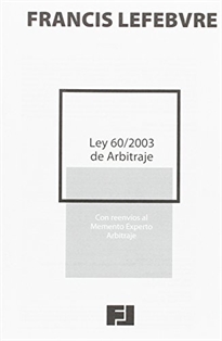 Books Frontpage Ley 60/2003 de Arbitraje