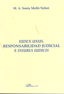 Books Frontpage Iudex Unus. Responsabilidad judicial e Iniuria Iudicis.