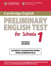 Books Frontpage Cambridge Preliminary English Test for Schools 1 Student's Book without Answers