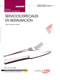 Books Frontpage Manual Servicios especiales en restauración (MF1054_2). Certificados de Profesionalidad. Servicios de Restaurante (HOTR0608)