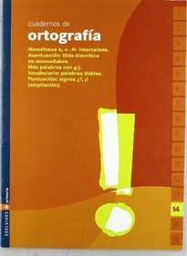 Books Frontpage Cuaderno de ortografia 14 Primaria