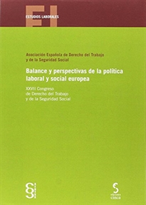 Books Frontpage Balance y perspectivas de la política laboral y social europea