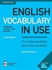 Front pageEnglish Vocabulary in Use Pre-intermediate and Intermediate Book with Answers and Enhanced eBook