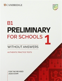 Books Frontpage B1 Preliminary for Schools 1 for the Revised 2020 Exam Student's Book without Answers