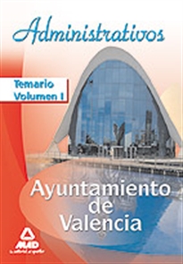 Books Frontpage Administrativos del ayuntamiento de valencia. Temario. Volumen i