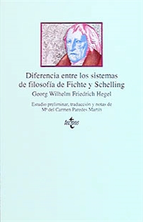 Books Frontpage Diferencia entre los sistemas de filosofía de Fichte y Schelling
