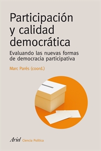 Books Frontpage Participación y calidad democrática