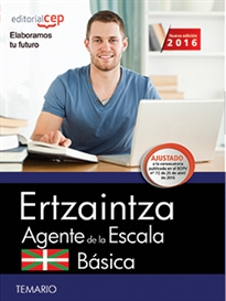 Books Frontpage Ertzaintza. Agente de la Escala Básica. Temario