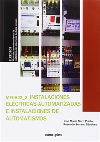 Books Frontpage MF0822  Instalaciones eléctricas automatizadas e instalaciones de automatismos