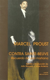 Books Frontpage Contra Sainte-Beuve: recuerdo de una mañana