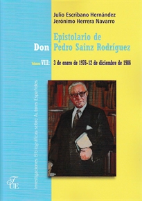 Books Frontpage Epistolario de don Pedro Sainz Rodríguez