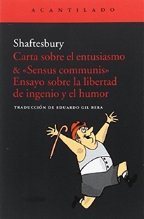 Books Frontpage Carta sobre el entusiasmo & "Sensus communis"