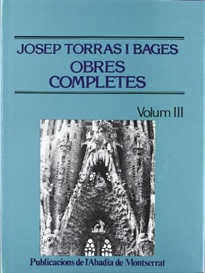 Books Frontpage Obres completes de Josep Torras i Bages, Volum III