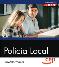 Books Frontpage Policía Local. Temario Vol. III