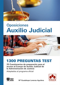 Books Frontpage 1300 preguntas Test. Oposiciones Auxilio Judicial