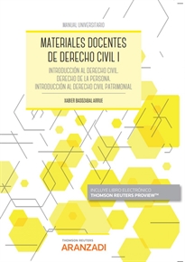 Books Frontpage Materiales docentes de Derecho Civil I (Papel + e-book)