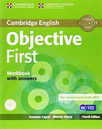 Books Frontpage Objective First Workbook with Answers with Audio CD 4th Edition