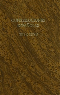 Books Frontpage Constituciones Españolas 1812-1978