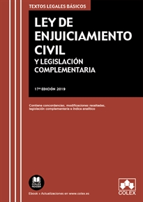 Books Frontpage Ley de Enjuiciamiento Civil y Legislación complementaria
