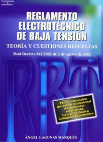 Books Frontpage Reglamento electrotécnico de baja tensión. Teoría y cuestiones resueltas