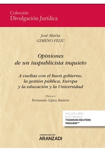 Books Frontpage Opiniones de un iuspublicista inquieto (Papel + e-book)