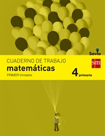 Books Frontpage Cuaderno de matemáticas. 4 Primaria, 1 Trimestre. Savia