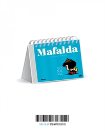 Books Frontpage Mafalda 2022, calendario de escritorio azul claro