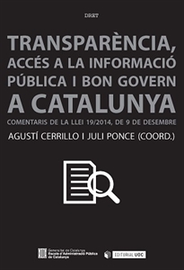 Books Frontpage Transparència, accés a la informació i bon govern a Catalunya.
