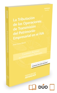 Books Frontpage La tributación de las operaciones de transmisión del patrimonio empresarial en el IVA (Papel + e-book)