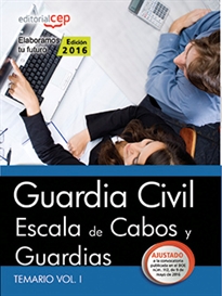 Books Frontpage Escala de cabos y guardias, Guardia Civil. Temario I