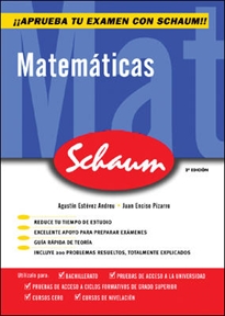 Books Frontpage CUTR Matematicas Schaum Selectividad - Curso cero (Castellano)