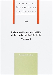 Books Frontpage Pleitos medievales del cabildo de la iglesia catedral de Ávila