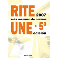 Books Frontpage RITE 2007 con resumen de normas UNE