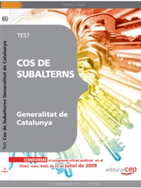 Books Frontpage Cos de Subalterns de la Generalitat de Catalunya. Test