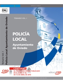 Books Frontpage Policía Local del Ayuntamiento de Oviedo. Temario Vol. I.