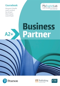 Books Frontpage Business Partner A2+ Coursebook and Standard MyEnglishLab Pack